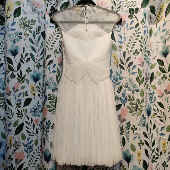 Ted Baker Trixxy Pleated Tulle Mesh Evening/Wedding Dress - Picture 3 of 10